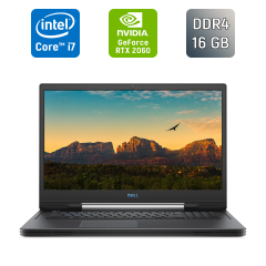 Игровой ноутбук Dell G7 7790 / 17.3" (1920x1080) IPS / Intel Core i7-9750H (6 (12) ядер по 2.6 - 4.5 GHz) / 16 GB DDR4 / 512 GB SSD / nVidia GeForce RTX 2060, 6 GB GDDR6, 192-bit / WebCam