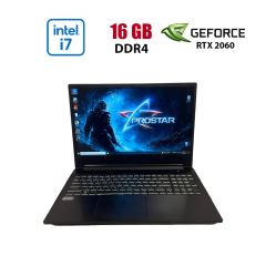 Ігровий ноутбук Prostar NH55ED / 15.6" (1920x1080) IPS / Intel Core i7-8750H (6 (12) ядер по 2.2 - 4.1 GHz) / 16 GB DDR4 / 128 GB SSD + 1000 GB HDD / nVidia GeForce RTX 2060, 6 GB GDDR6, 192-bit / WebCam