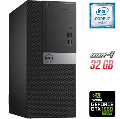Игровой ПК Dell OptiPlex 5050 Tower / Intel Core i7-6700 (4 (8) ядра по 3.4 - 4.0 GHz) / 32 GB DDR4 / 250 GB SSD + 1000 GB HDD / nVidia GeForce GTX 1660 Super, 6 GB GDDR6, 192-bit + Windows 10 в подарок Игровой ПК Dell OptiPlex 5050 Tower / Intel Core i7-6700 (4 (8) ядра по 3.4 - 4.0 GHz) / 32 GB DDR4 / 250 GB SSD + 1000 GB HDD / nVidia GeForce GTX 1660 Super, 6 GB GDDR6, 192-bit + Windows 10 в подарок