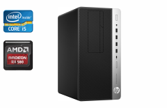 Ігровий ПК HP ProDesk 600 G3 MT / Intel Core i5-7500 (4 ядра по 3.4 - 3.8 GHz) / 16 GB DDR4 / 120 GB SSD + 500 GB HDD / AMD Radeon RX 580 2048SP, 8 GB GDDR5, 256-bit / 550 W / Intel Q270 Chipset
