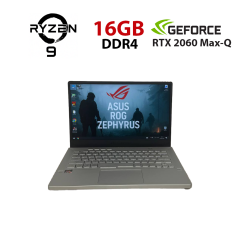 Ігровий ультрабук Б-клас Asus ROG Zephyrus G14 GA401IV / 14" (1920x1080) IPS / AMD Ryzen 9 4900HS (8 (16) ядер по 3.0 - 4.3 GHz) / 16 GB DDR4 / 512 GB SSD NVMe / nVidia GeForce RTX 2060 Max-Q, 6 GB GDDR6, 192-bit