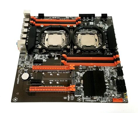Комплект: Материнська плата ZX-DU99D4_V1.31 + 2x Intel Xeon E5-2620 v4 (8 (16) ядер по 2.1 - 3.0 GHz)
