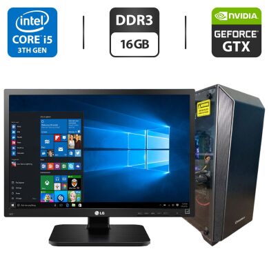 Комплект ПК: GameMax Nova Tower / Intel Core i5-3470 (4 ядра по 3.2 - 3.6 GHz) / 16 GB DDR3 / 500 GB SSD + 500 GB HDD / nVidia GeForce GTX 760, 2 GB GDDR5, 256-bit / 400W + Монітор LG 24MB37PM-B / 24" (1920x1080) IPS Комплект ПК: GameMax Nova Tower / Intel Core i5-3470 (4 ядра по 3.2 - 3.6 GHz) / 16 GB DDR3 / 500 GB SSD + 500 GB HDD / nVidia GeForce GTX 760, 2 GB GDDR5, 256-bit / 400W + Монітор LG 24MB37PM-B / 24" (1920x1080) IPS