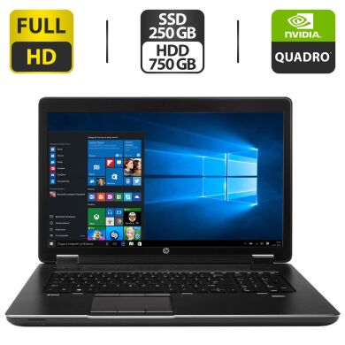 Мобильная рабочая станция HP ZBook 15 G1 / 15.6" (1920x1080) IPS / Intel Core i7-4800MQ (4 (8) ядра по 2.7 - 3.7 GHz) / 32 GB DDR3 / 250 GB SSD + 750 GB HDD / nVidia Quadro K2100M, 2 GB GDDR5, 128-bit / WebCam / HDMI