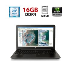Мобильная рабочая станция HP Zbook 15 G3 / 15.6" (1920x1080) TN / Intel Xeon E3-1505M v5 (4 (8) ядра по 2.8 - 3.7 GHz) / 16 GB DDR4 / 256 GB SSD + 500 HDD / nVidia Quadro M1000M, 2 GB GDDR5, 128-bit / WebCam