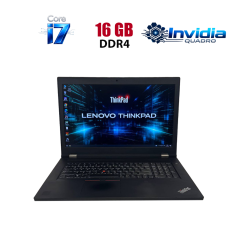 Мобільна робоча станція Lenovo ThinkPad P17 Gen 1 / 17.3" (1920x1080) IPS / Intel Core i7-10850H (6 (12) ядер по 2.7 - 5.1 GHz) / 16 GB DDR4 / 512 GB SSD / nVidia Quadro T2000, 4 GB GDDR5, 128-bit / WebCam
