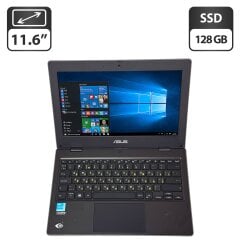 Нетбук Б-клаc Asus BR1100CK / 11.6" (1366x768) TN / Intel Pentium Silver N6000 (4 ядра по 1.1 - 3.1 GHz) / 4 GB DDR3 / 128 GB SSD / Intel UHD Graphics / WebCam / Windows 10 Pro