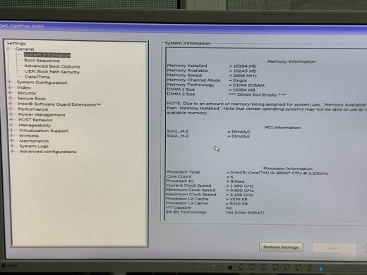 Неттоп Dell OptiPlex 5060 Micro USFF / Intel Core i5-8500T (6 ядер по 2.1 - 3.5 GHz) / 16 GB DDR4 / 256 GB SSD M.2 / Intel UHD Graphics 630 / 90W / Блок питания в комплекте
