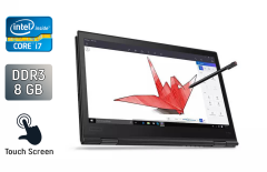 Ноутбук-трансформер Б-класс Lenovo ThinkPad x1 Carbon 3rd / 14" (1920x1080) IPS Touch / Intel Core i7-8550U (4 (8) ядра по 1.8 - 4.0 GHz) / 8 GB DDR3 / 512 GB SSD / Intel UHD Graphics 620 / WebCam / TouchID / Windows 10