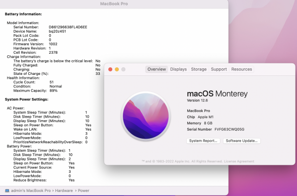 Ноутбук Apple MacBook Pro 13 / 13.3" (2560x1600) IPS / Apple M1 (8 ядер по 3.2 GHz) / 8 GB DDR4 / 256 GB SSD / Apple M1 Graphics / WebCam / MacOS / Silver Ноутбук Apple MacBook Pro 13 / 13.3" (2560x1600) IPS / Apple M1 (8 ядер по 3.2 GHz) / 8 GB DDR4 / 256 GB SSD / Apple M1 Graphics / WebCam / MacOS / Silver