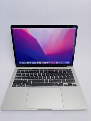 Ноутбук Apple MacBook Pro 13 / 13.3" (2560x1600) IPS / Apple M1 (8 ядер по 3.2 GHz) / 8 GB DDR4 / 256 GB SSD / Apple M1 Graphics / WebCam / MacOS / Silver Ноутбук Apple MacBook Pro 13 / 13.3" (2560x1600) IPS / Apple M1 (8 ядер по 3.2 GHz) / 8 GB DDR4 / 256 GB SSD / Apple M1 Graphics / WebCam / MacOS / Silver