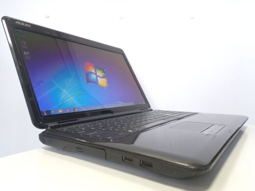 Ноутбук Asus K50IJ / 15.6" (1366x768) TN / Intel Pentium T4400 (2 ядра по 2.2 GHz) / 4 GB DDR2 / 300 GB HDD / nVidia GeForce G205M / WebCam / АКБ не держит Ноутбук Asus K50IJ / 15.6" (1366x768) TN / Intel Pentium T4400 (2 ядра по 2.2 GHz) / 4 GB DDR2 / 300 GB HDD / nVidia GeForce G205M / WebCam / АКБ не держит