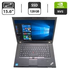 Ноутбук Б-клас Lenovo ThinkPad T530 / 15.6" (1600x900) TN / Intel Core i5-3230M (2 (4) ядра по 2.6 - 3.2 GHz) / 8 GB DDR3 / 128 GB SSD / nVidia NVS 5200M, 1 GB GDDR3, 64-bit / WebCam