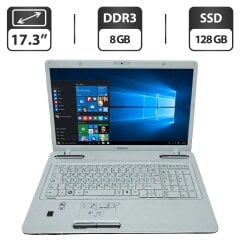 Ноутбук Б-класс Toshiba Satellite L775D-10V / 17.3" (1600x900) TN / AMD A6-3420M (2 (4) ядра по 1.5 - 2.4 GHz) / 8 GB DDR3 / 128 GB SSD / AMD Radeon HD 6520G Graphics / WebCam / DVD-ROM
