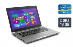 Ноутбук Б-класс Toshiba Tecra Z40-B / 14" (1366x768) TN / Intel Core i5-5300U (2 (4) ядра по 2.3 - 2.9 GHz) / 16 GB DDR3 / 256 GB SSD / Intel HD Graphics 5500 / WebCam / HDMI