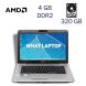 Ноутбук Б класс Toshiba Satellite L450 / 15.6" (1366x768) TN / AMD Turion 64 X2 RM-76 (2 ядра по 2.3 GHz) / 4 GB DDR2 / 320 GB HDD / AMD Radeon 3200 Graphics / АКБ не держит купить