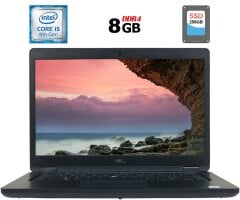 Ноутбук Dell Latitude 5490 / 14" (1920x1080) IPS / Intel Core i5-8250U (4 (8) ядра по 1.6 - 3.4 GHz) / 8 GB DDR4 / 256 GB SSD / Intel UHD Graphics 620 / WebCam / USB 3.1 / HDMI / Windows 10 лицензия