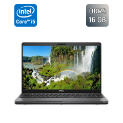 Ноутбук Dell Latitude 5500 / 15.6" (1920x1080) IPS / Intel Core i5-8265U (4 (8) ядра по 1.6 - 3.9 GHz) / 16 GB DDR4 / 256 GB SSD / Intel UHD Graphics / WebCam / USB Type-C / SIM