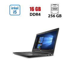 Ноутбук Dell Latitude 5580 / 15.6" (1920x1080) IPS / Intel Core i5-7300U (2 (4) ядра по 2.6 - 3.5 GHz) / 16 GB DDR4 / 256 GB SSD / nVidia GeForce 940MX, 2 GB GDDR5, 64-bit / WebCam