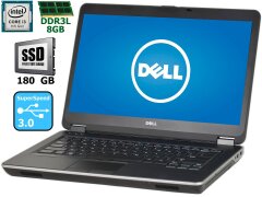 Ноутбук Dell Latitude E6440 / 14" (1366x768) TN LED / Intel Core i3-4000M (2 (4) ядра по 2.4GHz) / 8 GB DDR3 / 180 GB SSD / DVD / WebCam / Intel HD Graphics 4600