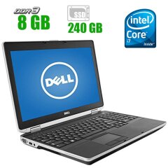 Ноутбук Dell Latitude E6530 / 15.6" (1600x900) TN LED / Intel Core i7-3520M (2 (4) ядра по 2.9 - 3.6 GHz) / 8 GB DDR3 / 240 GB SSD / Intel HD Graphics 4000 / DVD-RW / WebCam 
