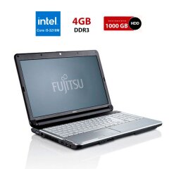 Ноутбук Fujitsu Lifebook A532 / 15.6'' (1366x768) TN / Intel Core i5-3210M (2 (4) ядра по 2.5 - 3.1 GHz) / 4 GB DDR3 / 1000 GB HDD / Intel HD Graphics 4000 / WebCam