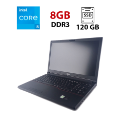 Ноутбук Fujitsu LifeBook E554 / 15.6" (1366x768) TN / Intel Core i5-4200M (2 (4) ядра по 2.5 - 3.1 GHz) / 8 GB DDR3 / 120 GB SSD / Intel HD Graphics 4600 / No WebCam