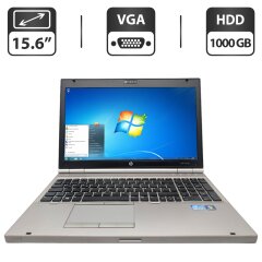 Ноутбук HP EliteBook 8560p / 15.6" (1366x768) TN / Intel Core i7-2620M (2 (4) ядра по 2.7 - 3.4 GHz) / 6 GB DDR3 / 1000 GB HDD / Intel HD Graphics 3000 / WebCam