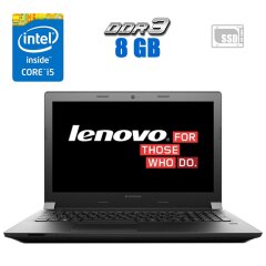 Ноутбук Lenovo B51-80 / 15.6" (1366x768) TN / Intel Core i5-6200U (2 (4) ядра по 2.3 - 2.8 GHz) / 4 GB DDR3 / 128 GB SSD / Intel HD Graphics 520 / WebCam