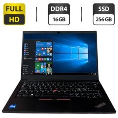 Ноутбук Lenovo ThinkPad E14 Gen2 / 14" (1920x1080) IPS / Intel Core i5-1135G7 (4 (8) ядра по 4.2 GHz) / 16 GB DDR4 / 256 GB SSD / Intel Iris Xe Graphics / WebCam
