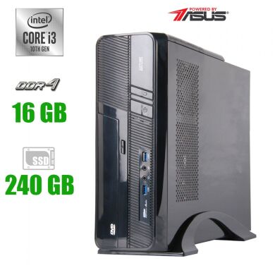 Новий комп'ютер Prime LogicPower S605 U3 Tower / Intel Core i3-10100 (4 (8) ядер по 3.6 - 4.3 GHz) / 16 GB DDR4 / 240 GB SSD / Intel UHD Graphics 630 / 400W 