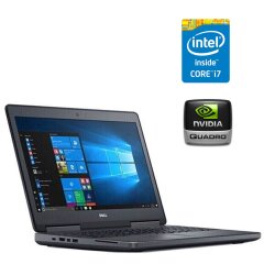 Рабочая станция Dell Precision 7520 / 15.6" (1920x1080) IPS Touch / Intel Core i7-6820HQ (4 (8) ядра по 2.7 - 3.6 GHz) / 16 GB DDR4 / 512 GB SSD + 500 GB HDD / nVidia Quadro M2200, 4 GB GDDR5, 128-bit / WebCam / HDMI