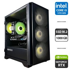 Сборка под заказ: новый игровой ПК Montech Air 100 ARGB Black Tower / Intel Core i5-14400F (10 (16) ядер по 1.8 - 4.7 GHz) / 32 GB DDR5 / 1000 GB SSD M.2 / nVidia GeForce RTX 5060 Ti, 16 GB GDDR7, 128-bit / 650W