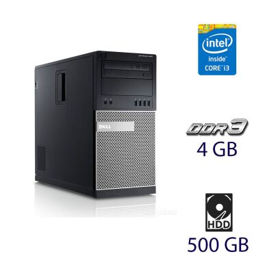 Системный блок Dell OptiPlex 990 Tower / Intel Core i3-2120 (2 (4) ядра по 3.3 GHz) / 4 GB DDR3 / 500 GB HDD