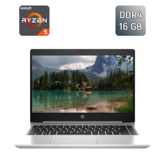 Ультрабук Б-клас HP ProBook 445 G7 / 14" (1920x1080) IPS / AMD Ryzen 5 4500U (6 ядер по 2.3 - 4.0 GHz) / 16 GB DDR4 / 240 GB SSD / AMD Radeon RX Vega 6 Graphics / WebCam / TouchID