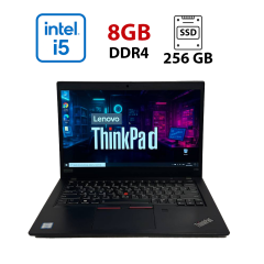 Ультрабук Б-клас Lenovo ThinkPad X390 / 13.3" (1920x1080) IPS / Intel Core i5-8365U (4 (8) ядра по 1.6 - 4.1 GHz) / 8 GB DDR4 / 256 GB SSD / Intel UHD Graphics 620 / WebCam