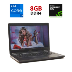 Ультрабук Dell Latitude 5480 / 14" (1920x1080) IPS / Intel Core i7-7820HQ (4 (8) ядра по 2.9 - 3.9 GHz) / 8 GB DDR4 / 256 GB SSD / nVidia GeForce 930MX, 2 GB DDR3, 64-bit / WebCam