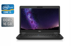 Ультрабук Dell Latitude 5490 / 14" (1920x1080) IPS / Intel Core i5-8350U (4 (8) ядра по 1.7 - 3.6 GHz) / 16 GB DDR4 / 512 GB SSD / Intel UHD Graphics 620 / WebCam / Windows 10