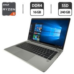 Ультрабук HP EliteBook 645 G10 / 14" (1920x1080) IPS / AMD Ryzen 5 7530U (6 (12) ядер по 2.0 - 4.5 GHz) / 16 GB DDR4 / 240 GB SSD / AMD Radeon Vega 6 Graphics / WebCam