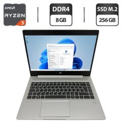 Ультрабук HP ProBook 445 G6 / 14" (1920x1080) IPS / AMD Ryzen 5 3500U (4 (8) ядра по 2.1 - 3.7 GHz) / 8 GB DDR4 / 256 GB SSD M.2 / AMD Radeon Vega 8 Graphics / WebCam