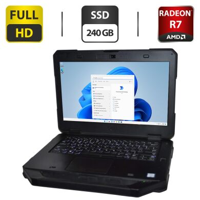 Захищений ноутбук Dell Latitude 5414 Rugged / 14" (1920x1080) TN / Intel Core i7-6600U (2 (4) ядра по 2.6 - 3.4 GHz) / 16 GB DDR4 / 240 GB SSD / AMD Radeon R7 M360, 2 GB GDDR3, 64-bit / WebCam / Wi-Fi / Bluetooth / Windows 11 Pro + Блок живлення 130W Захищений ноутбук Dell Latitude 5414 Rugged / 14" (1920x1080) TN / Intel Core i7-6600U (2 (4) ядра по 2.6 - 3.4 GHz) / 16 GB DDR4 / 240 GB SSD / AMD Radeon R7 M360, 2 GB GDDR3, 64-bit / WebCam / Wi-Fi / Bluetooth / Windows 11 Pro + Блок живлення 130W