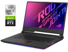 Ігровий ноутбук Б-клас Asus ROG Strix SCAR 15 G532LV / 15.6" (1920x1080) IPS / Intel Core i7-10875H (8 (16) ядер по 2.3 - 5.1 GHz) / 16 GB DDR4 / 512 GB SSD NVMe / nVidia GeForce RTX 2060, 6 GB GDDR6, 192-bit