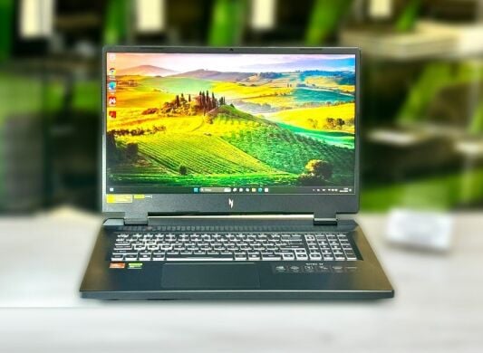 Ігровий ноутбук Acer Nitro 17 AN17-41 / 17.3" (2560x1440) IPS / AMD Ryzen 7 7840HS (8 (16) ядер по 3.8 - 5.1 GHz) / 16 GB DDR5 / 512 GB SSD M.2 / nVidia GeForce RTX 4060, 8 GB GDDR6, 128-bit / WebCam / Win 11 Home