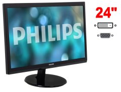 Монітор Philips 246V5LSB/00 / 24" (1920x1080) TN / 1x DVI, 1x VGA