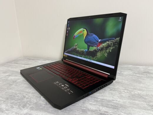 Игровой ноутбук Б-класс Acer Nitro AN517-51-56YW / 17.3" (1920x1080) IPS / Intel Core i5-9300H (4 (8) ядра по 2.4 - 4.1 GHz) / 32 GB DDR4 / 512 GB SSD / nVidia GeForce GTX 1650, 4 GB GDDR5, 128-bit / WebCam / Win 11 Home