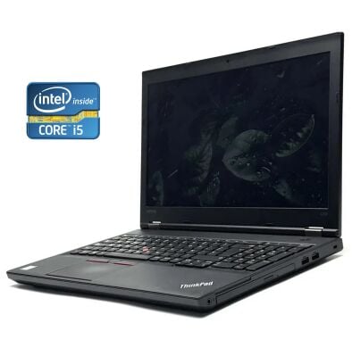 Ноутбук Lenovo ThinkPad L570 / 15.6" (1920x1080) TN / Intel Core i5-7200U (2 (4) ядра по 2.5 - 3.1 GHz) / 8 GB DDR4 / 256 GB SSD / Intel HD Graphics 620 / WebCam / DVD-RW / Win 10 Pro