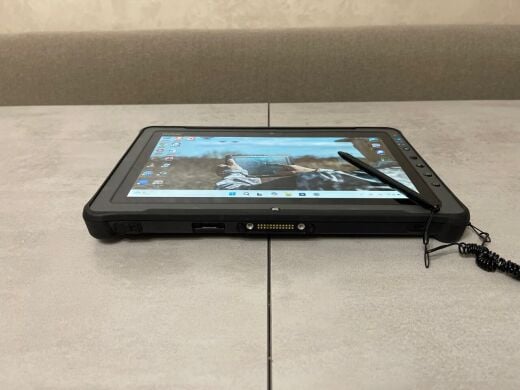 Захищений планшет Getac F110 G4 / 11.6" (1920x1080) IPS Touch / Intel Core i5-7200U (2 (4) ядра по 2.5 - 3.1 GHz) / 8 GB DDR4 / 256 GB SSD / Intel HD Graphics 620 / WebCam / Стилус / Два АКБ