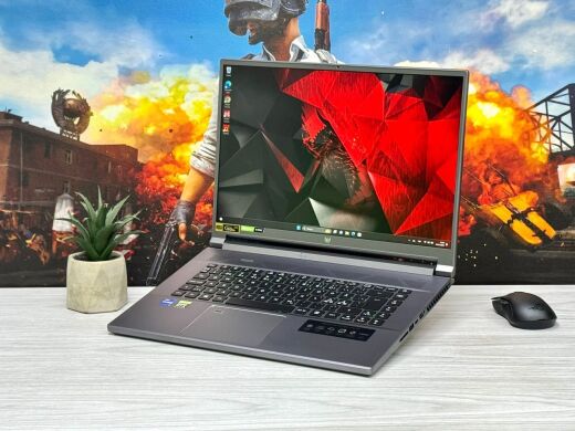 Игровой ноутбук Acer Predator Triton 500 / 16" (2560x1600) IPS / Intel Core i7-11800H (8 (16) ядер по 2.3 - 4.6 GHz) / 16 GB DDR4 / 1000 GB SSD / nVidia GeForce RTX 3070, 8 GB GDDR6, 256-bit / WebCam / Win 11 Home