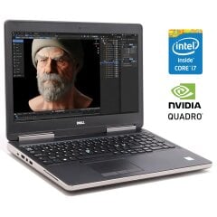 Мобільна робоча станція Dell Precision 7520 / 15.6" (1920x1080) IPS / Intel Core i7-7820HQ (4 (8) ядра по 2.9 - 3.9 GHz) / 16 GB DDR4 / 256 GB SSD / nVidia Quadro M2200, 4 GB GDDR5, 128-bit / WebCam / Win 10 Pro