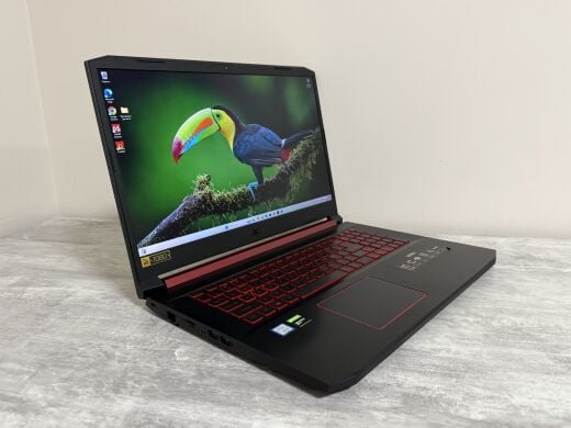Игровой ноутбук Б-класс Acer Nitro AN517-51-56YW / 17.3" (1920x1080) IPS / Intel Core i5-9300H (4 (8) ядра по 2.4 - 4.1 GHz) / 32 GB DDR4 / 512 GB SSD / nVidia GeForce GTX 1650, 4 GB GDDR5, 128-bit / WebCam / Win 11 Home